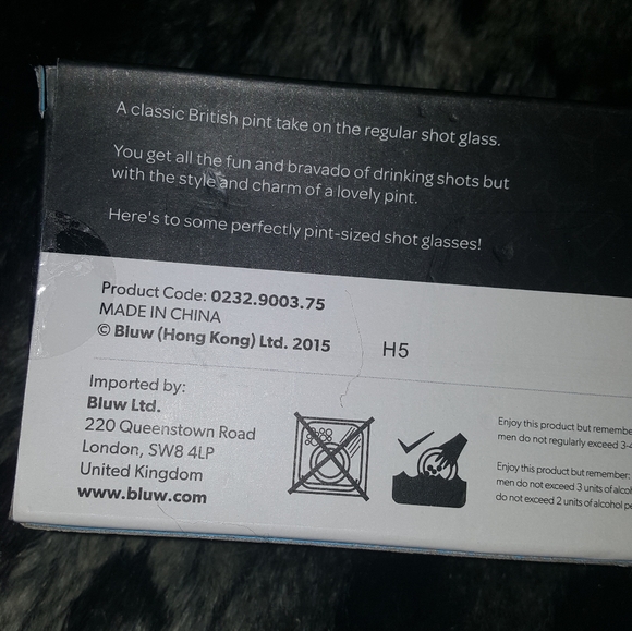 bluw Mini Pint Shot Glasses 4 Pack New Barware. - Picture 4 of 9